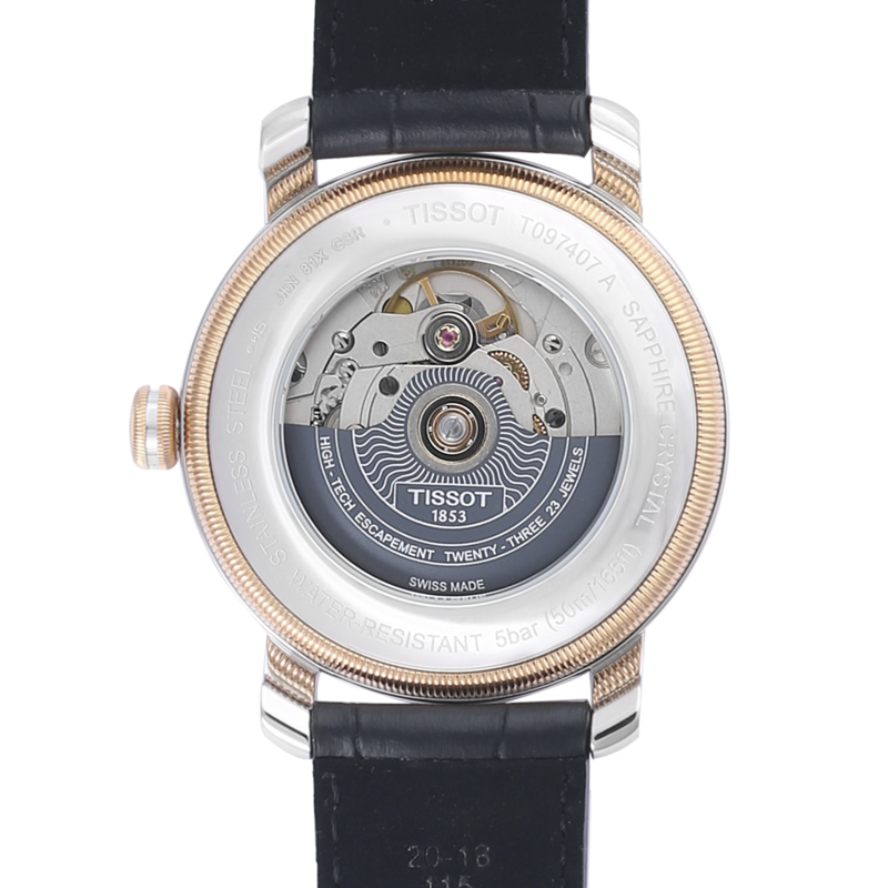 Đồng hồ nam Tissot Bridgeport Powermatic-80 T097.407.26.053.00 mặt sau Đồng hồ nam Tissot Bridgeport Powermatic-80 T097.407.26.053.00 mặt sau