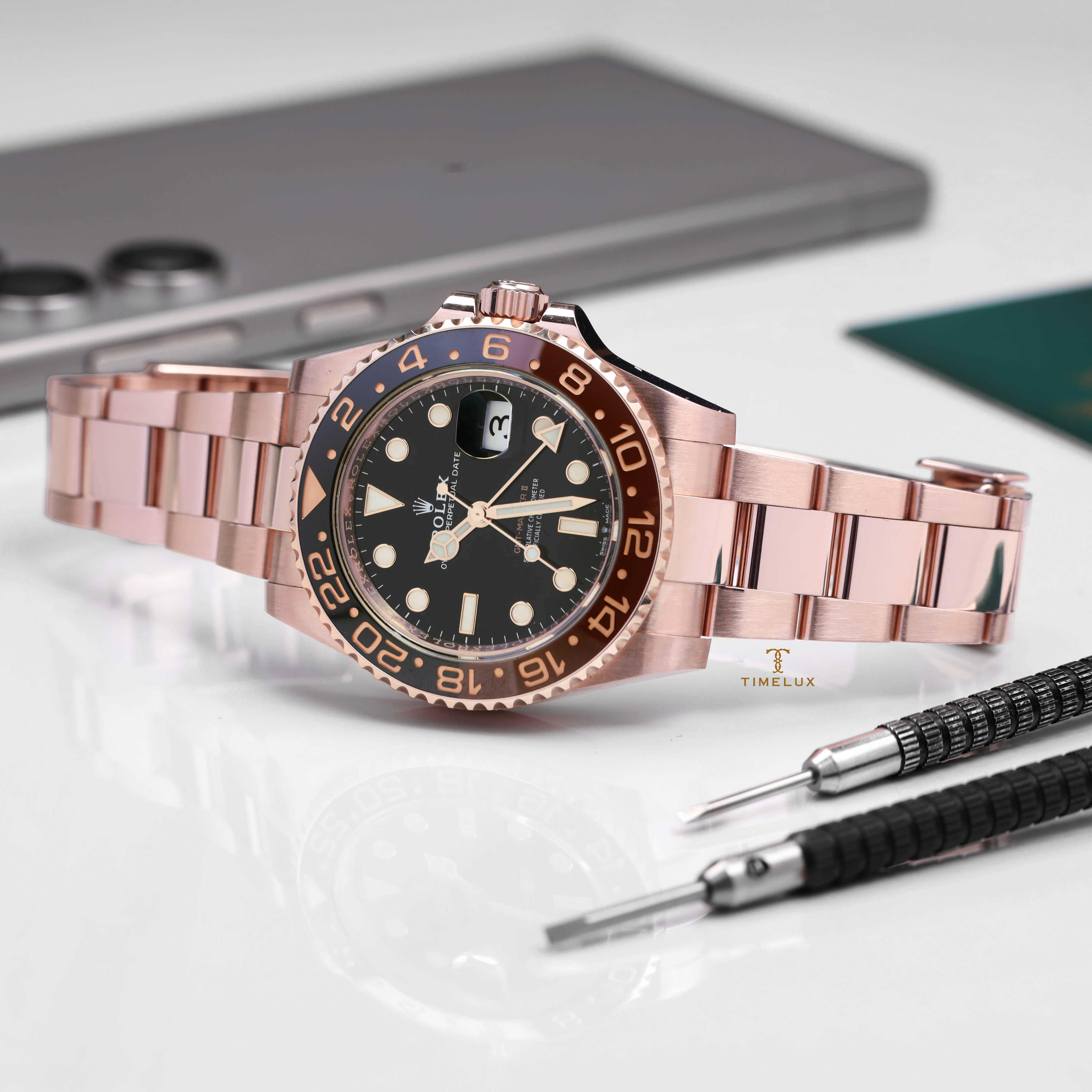 [USED] Đồng Hồ Nam Rolex GMT-MASTER II 40mm Rootbeer 126715 CHNR Candidate Thumbnail 2
