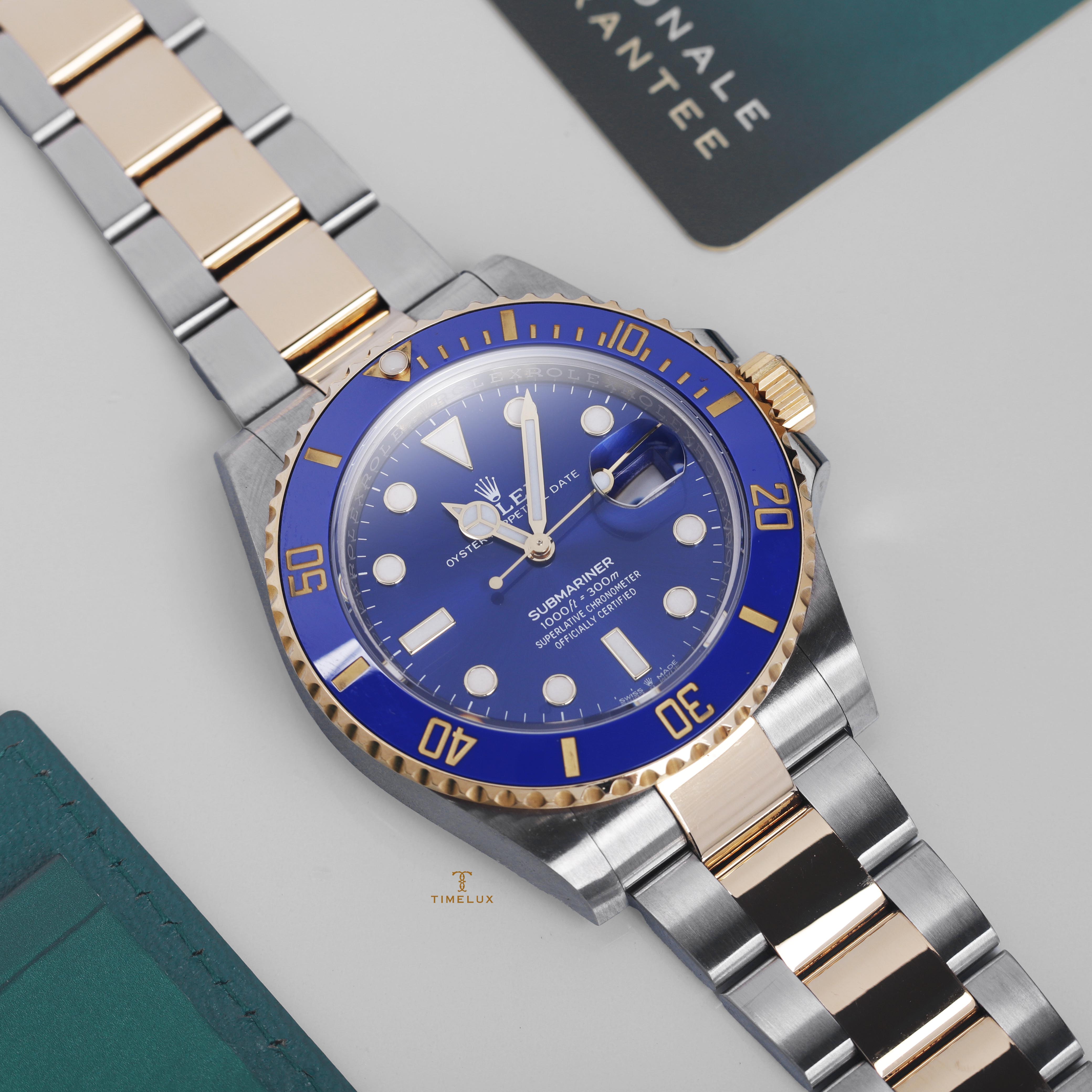 USED Đồng Hồ Nam Rolex Submariner Date 41mm Bluesy 126613LB Prototype Front