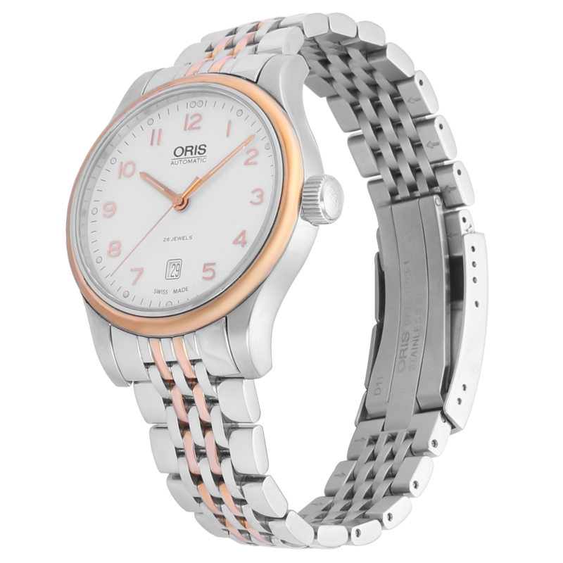 Đồng hồ nam Oris Classic Date 01-733-7594-4391 dây thép Đồng hồ nam Oris Classic Date 01-733-7594-4391 dây thép