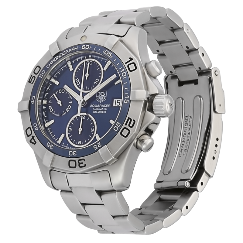 Đồng hồ nam Tag Heuer Aquaracer Chronograph Blue Dial CAF2112.BA0809 dây thép Đồng hồ nam Tag Heuer Aquaracer Chronograph Blue Dial CAF2112.BA0809 dây thép