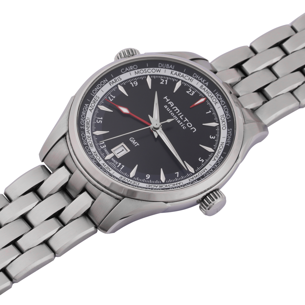 Đồng Hồ Hamilton Jazzmaster GMT H32695131 nghiêng Đồng Hồ Hamilton Jazzmaster GMT H32695131 nghiêng