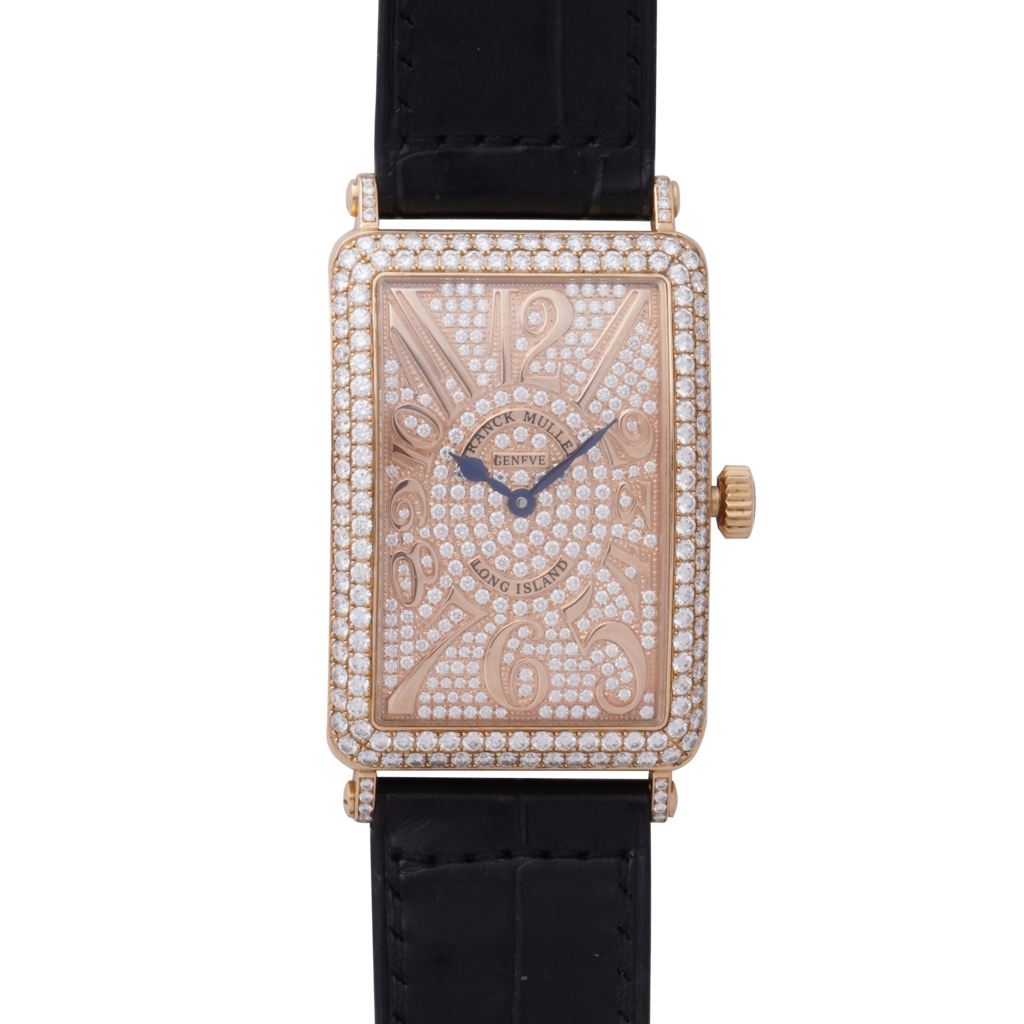 Đồng hồ Franck Muller Long Island 1000sc Rose Gold Custom Diamond mặt Đồng hồ Franck Muller Long Island 1000sc Rose Gold Custom Diamond mặt