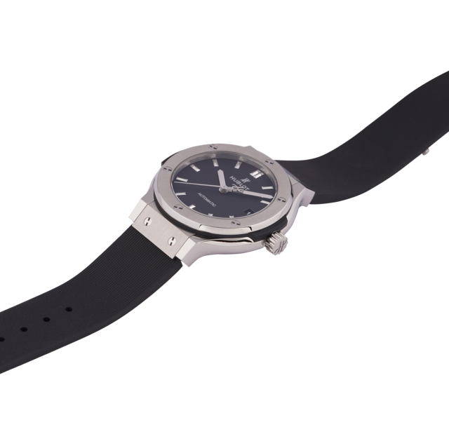 Đồng hồ Hublot Classic Fusion Titanium Rubber Strap 42mm 542.NX.1171 nghiêng